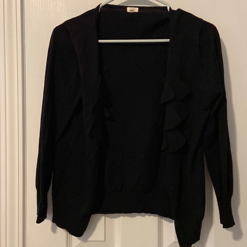 Jcrew Ruffle front cardigan